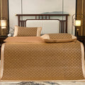 Summer Sleeping Mat 1set For Bed Rattan Foldable Nature Bamboo Cool Bed Mat Pad