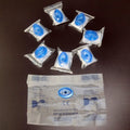 100*Oval Mouthpiece CPR Face Shiled One Way Valve First Aid Training Transparent