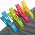 4x Beach Towel Clips Plastic Quilt for Laundry Sunbed Sun Lounger Clothes Pegs