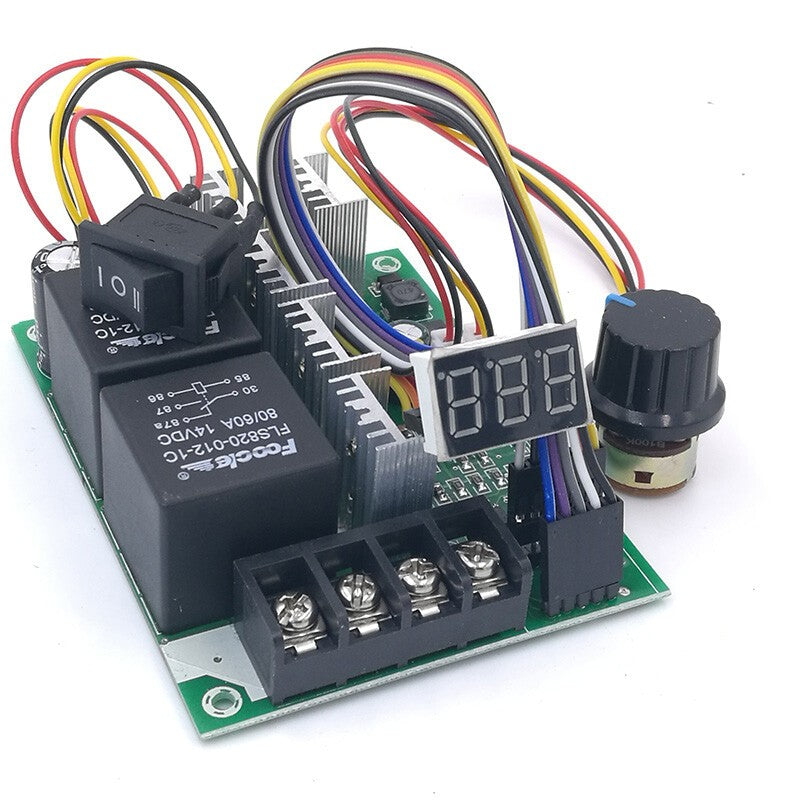 DC10-55V Reversible PWM Motor Speed Controller Switch Control 12V 24V 36V 60A