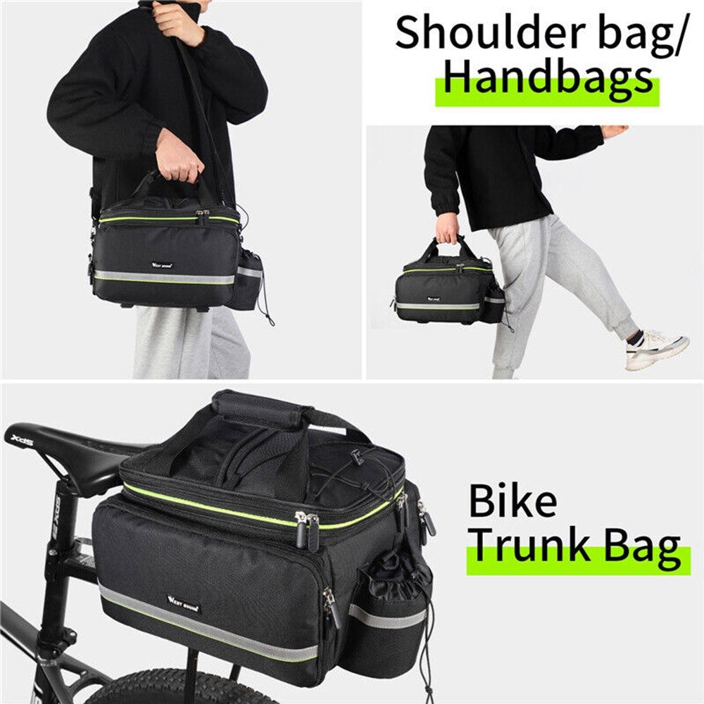 Waterproof Bike Pannier MTB Bicycle Rack Pack Carrier Bag Trunk Bag 20-35L