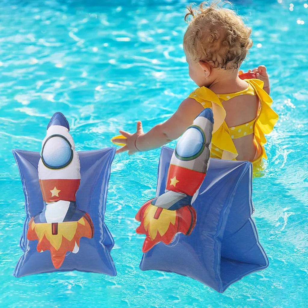 Arm Floating Inflatable 1 Pair Inflatable Swim Armbands for