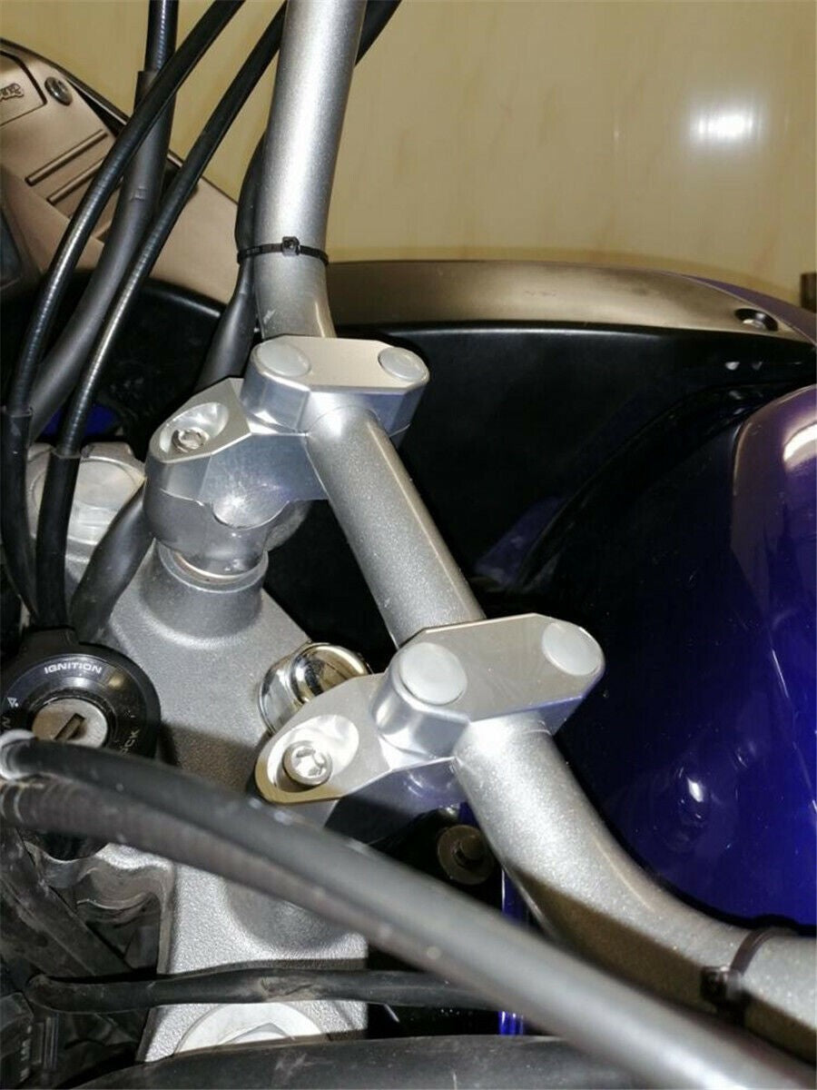 2Pc 22mm Aluminum Motorcycle Handlebar Extension Back Moved Up Handle Bar Risers