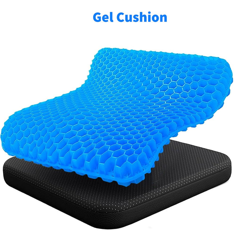 Honeycomb Breathable Gel Seat Cushion Cooling Double Thick Egg Sitting Mat