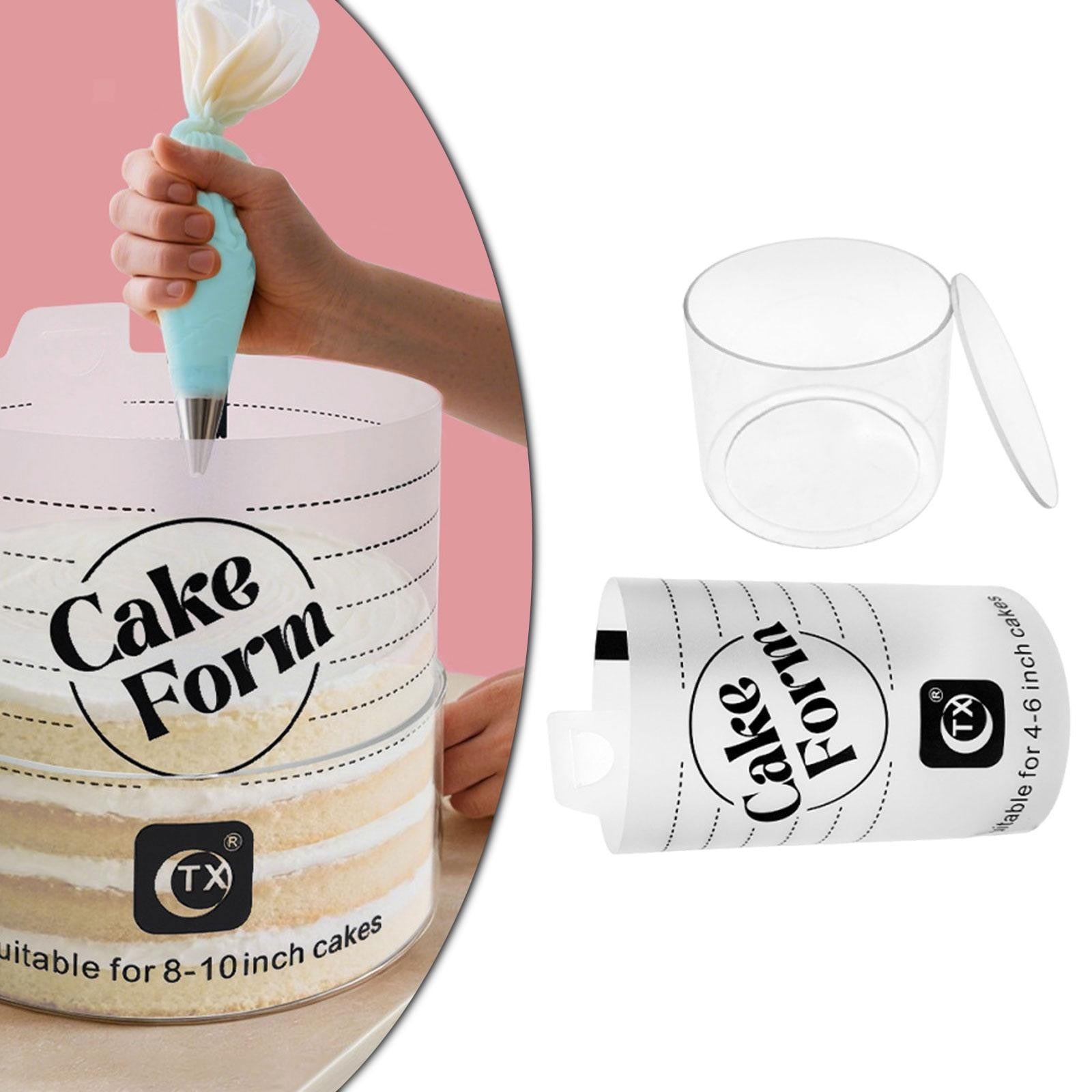 Acrylic Cake Form, Cake Making Tool for Beginners and Pros, Premium Accessory