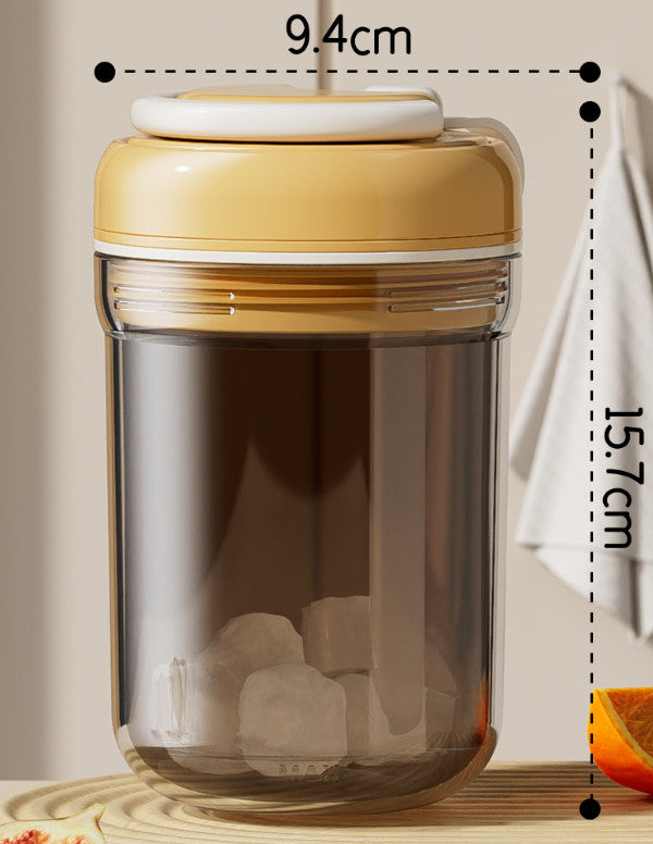 3 in 1 Ice Cube Press Type Ice Release Water Cup Portable Iced Drink Bottle