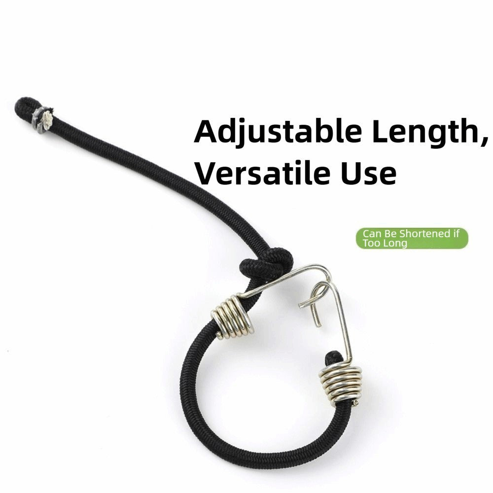 10 PCS Mini Bungee Cords 10-Inch Rubber Strap Short Elastic Rope  Car Tents
