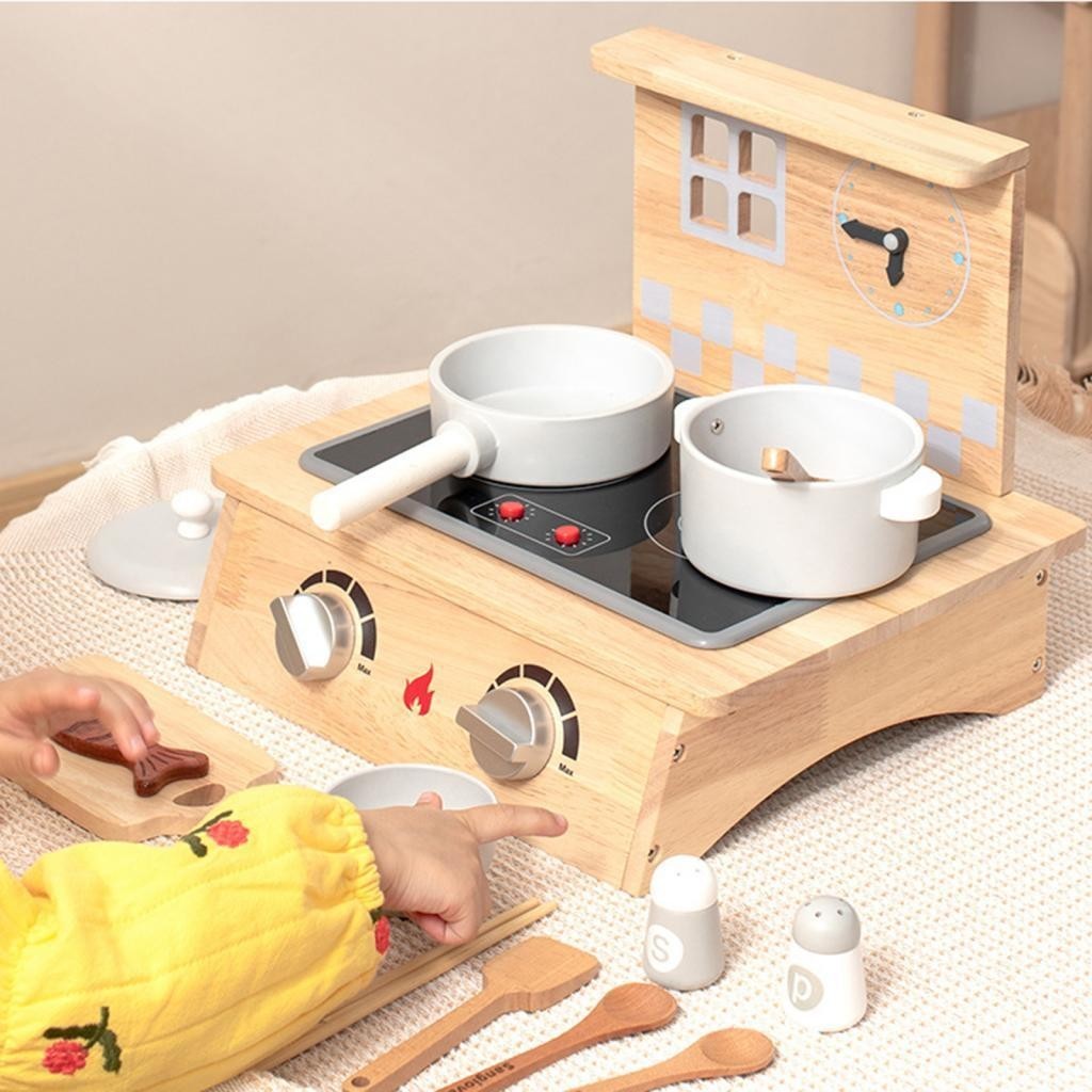 Kids Kitchen Toy Stovetop Toy Cooking