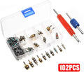102pcs/Set R134a Car A/C Air Conditioning Valve Cores Auto Car Air Con Tool