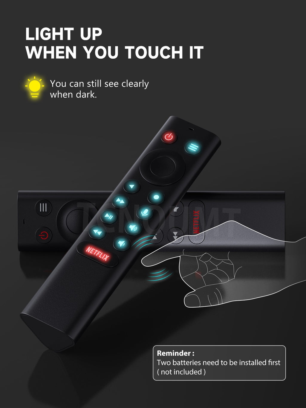 Remote Control with Voice & Backlight Compatible with NVIDIA Shield TV 2015-19