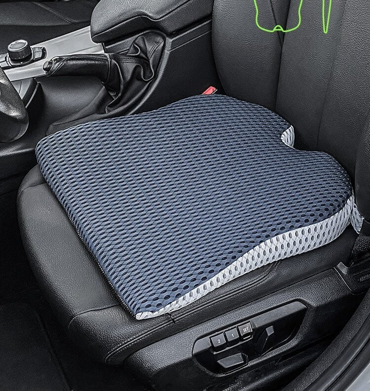 Memory Foam Thick Car Front Seat Cushion Office Chair Wedge Breathable Pad Mat A