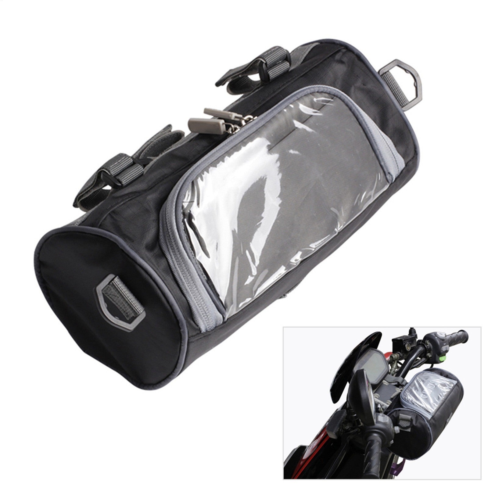 NEW Durable Motorcycle Front Bag Motorcycle Handlebar Bag Removable Waterproof