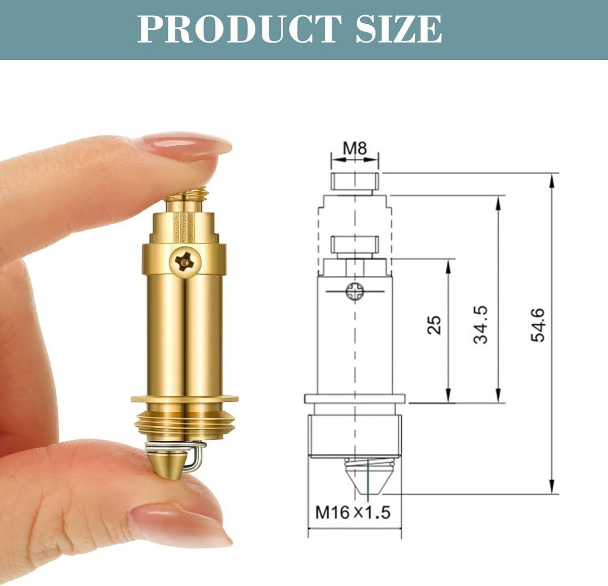 Easy Pop Up Click Clack Basin Sink Bath Waste Plug Replacement Bolt Spring M8 UK