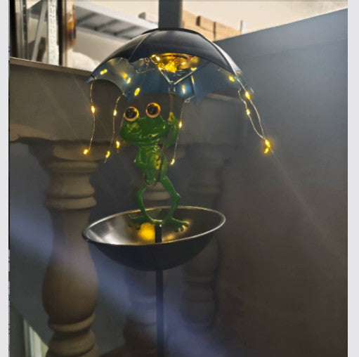 Solar Frog Statue Light Outdoor Garden Decoration LED Light  .*
