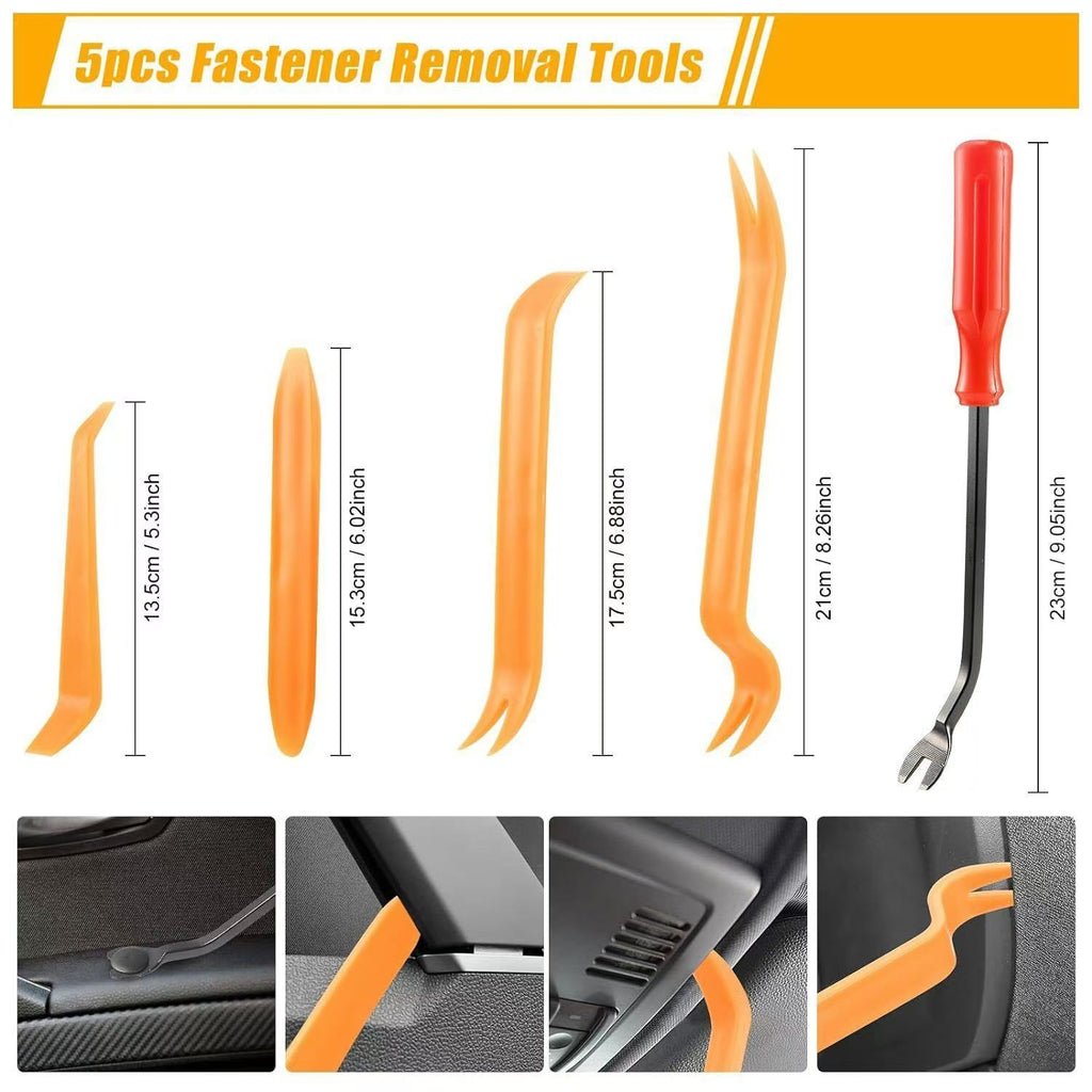 1240Pcs Universal Fasteners Trim Clips Bumper Body Panel Retainers Push Pins Kit