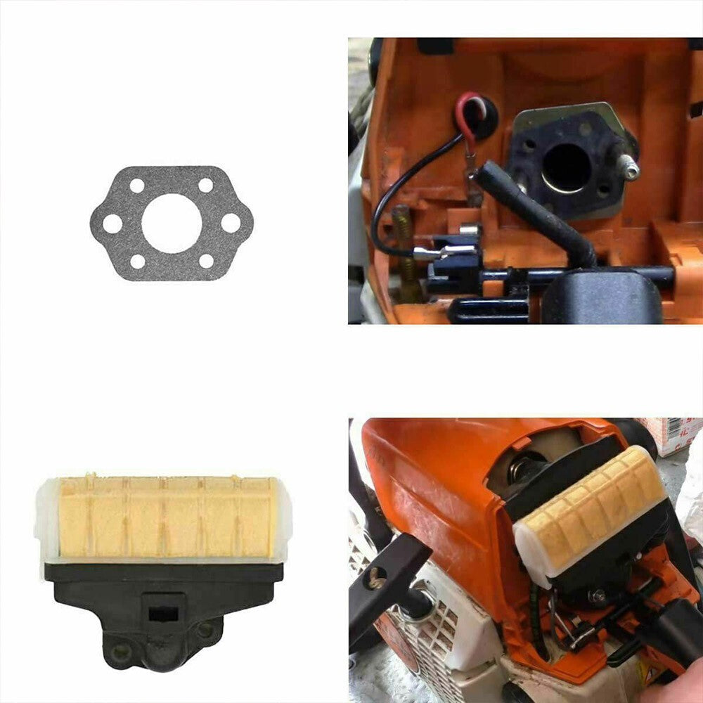 For Stihl MS210 MS230 MS250 021 023 025 Chainsaw Carburetor Carb Air Filter Kit