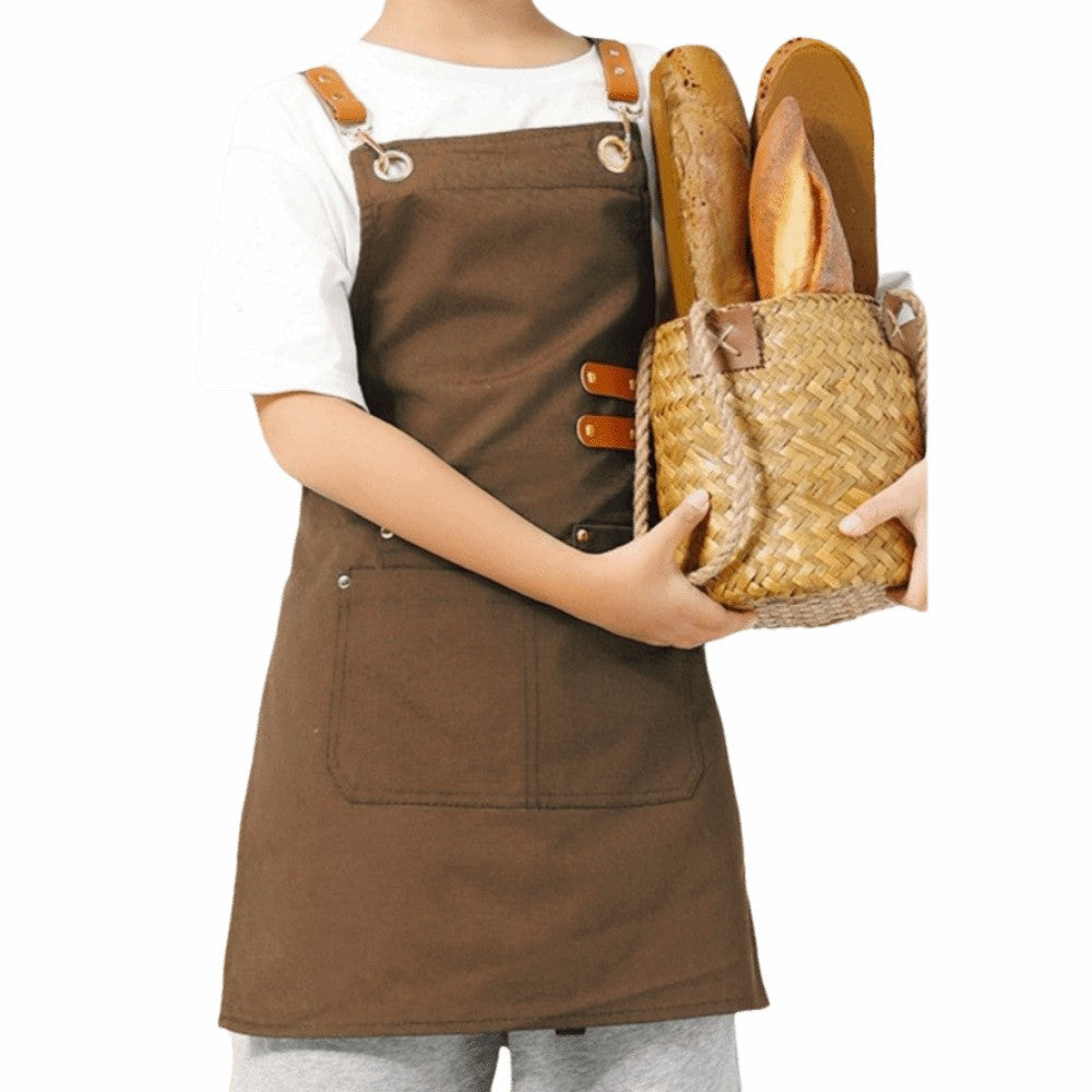 Lightweight Kids Cooking Apron Minimalist Kids Chef Costume  Household Use