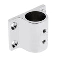 316 Stainless Steel 90 Degree Boat Stanchion Hand Rail Fitting 25mm Base.