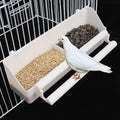 Bird Food Dispenser Parakeet Feeder Box Parrot Birds Water Hanging Bowl