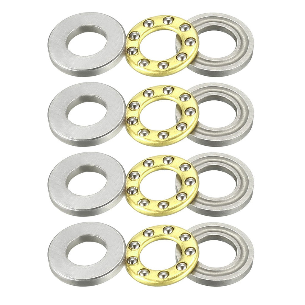 8pcs F10-21M Thrust Ball Bearings 10mmx21mmx7mm Chrome Steel Single Direction