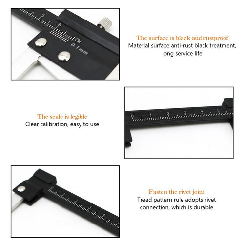 0-60mm Brake Disc Vernier Caliper Thickness Gauge Caliper Ruler Measuring Tool