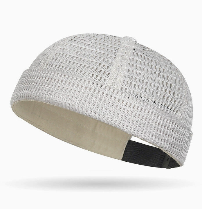 Men's Breathable Brimless Hat Summer Style Mesh Tang Ultra Cooling Skull Cap