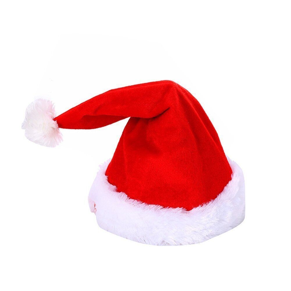 Christmas Xmas Novelty Santa Hat Cap For Musical Singing Moving Dancing Toy Gift