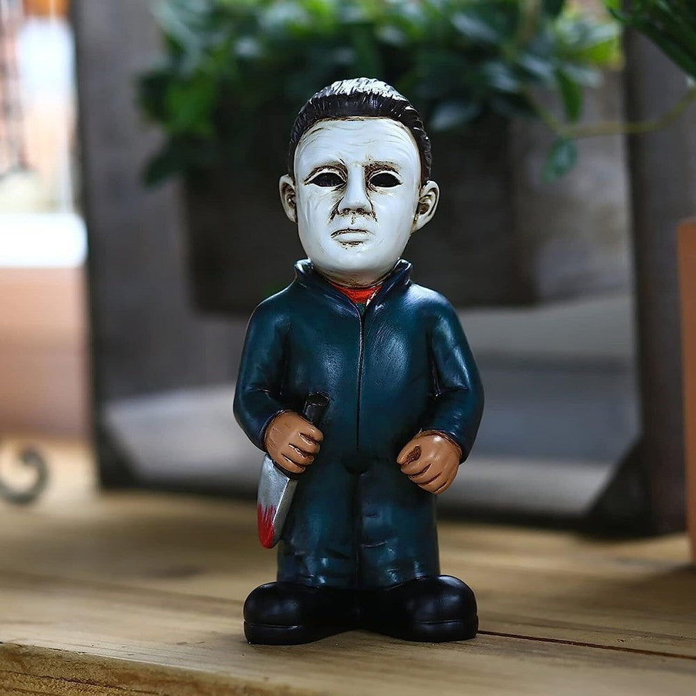 Horror Movie Garden Gnomes Nightmares Michael Myers Jason Statues Gift UK