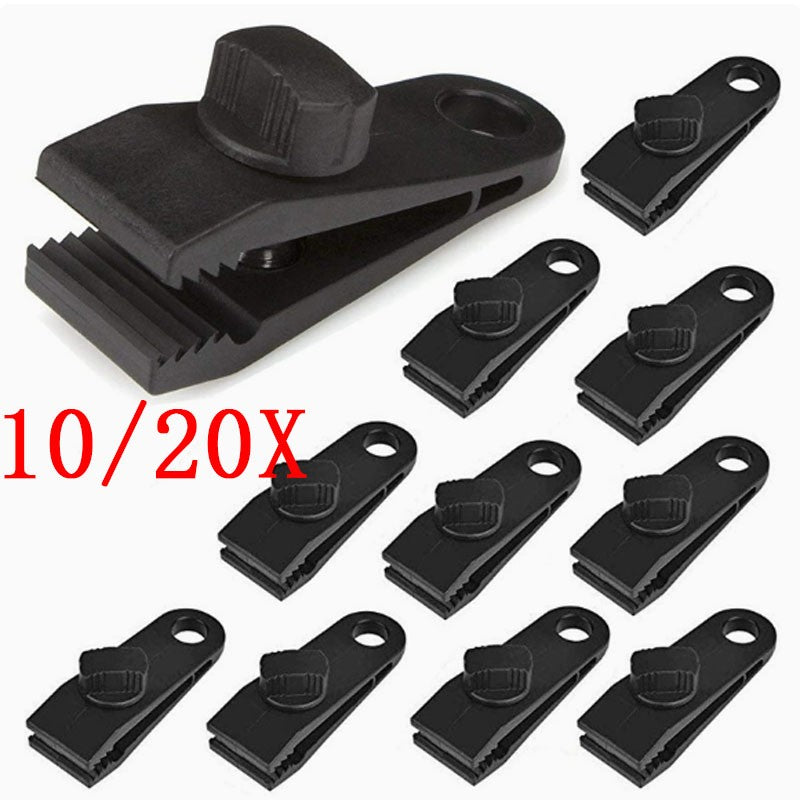 Heavy Duty Reusable Tarp Clamps – Screw-On Clips for Boats, Caravans, Camping