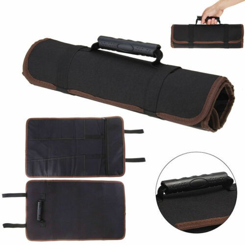14 Pocket Knives Roll Carry Storage Case Portable Chef Knife Organiser Bag Pouch