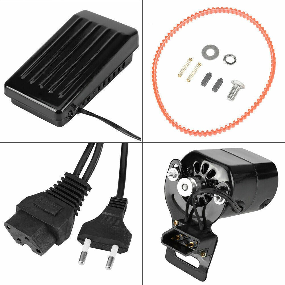 220V Sewing Machine Motor W/Foot Pedal For Domestic Old Sewing Machine 180W 0.9A