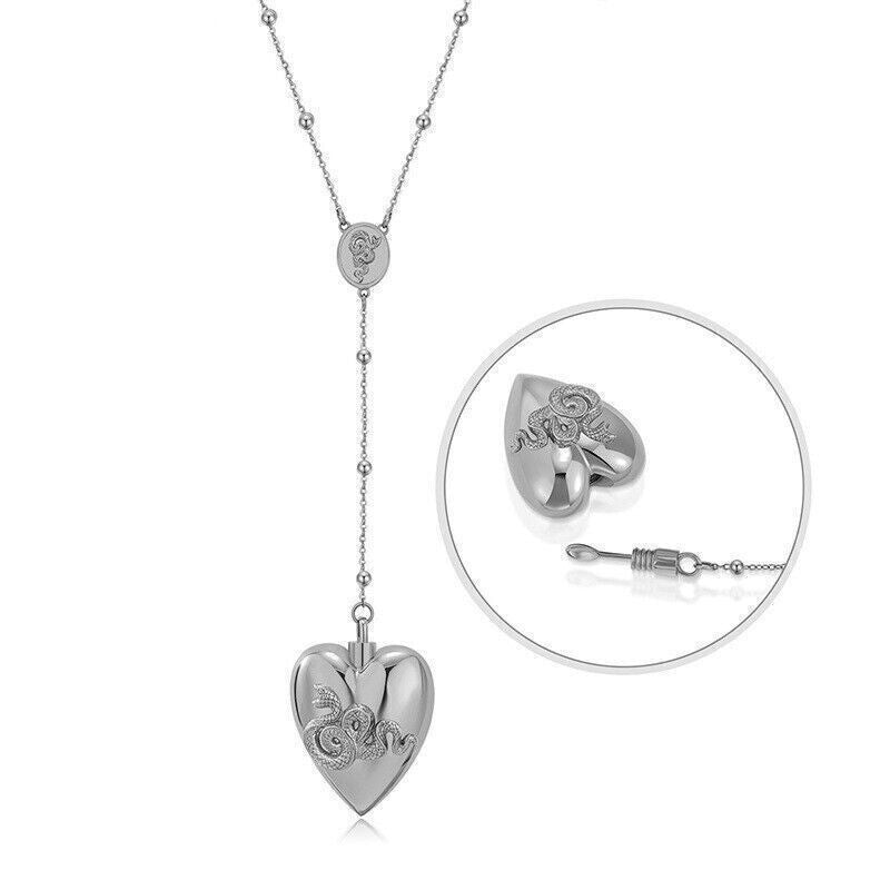 *Lana* Del Rey Necklace Heart with Spoon LDR Merch Snakes Chain Serpent Pendent