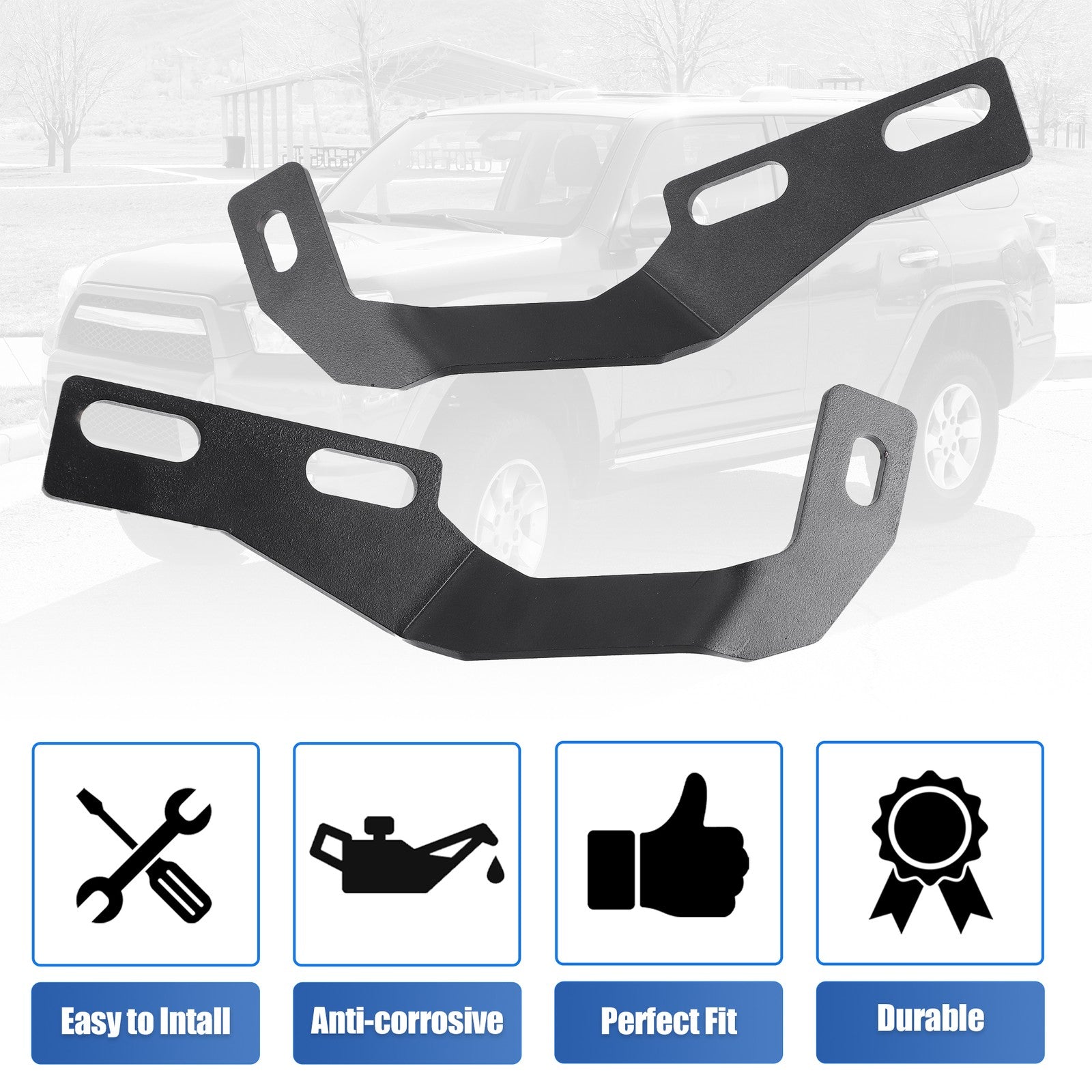 Car Engine Ditch Hood LED Work Light Bar Mounting Pod Bracket Spot Light Holder