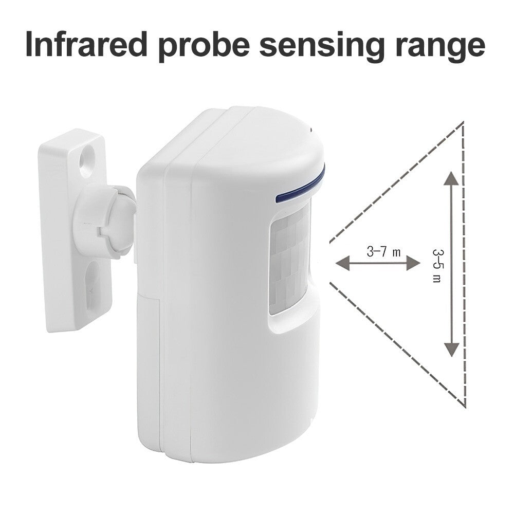 Wireless Driveway Alarm Doorbell Motion Sensor Alarm Detector Home Security