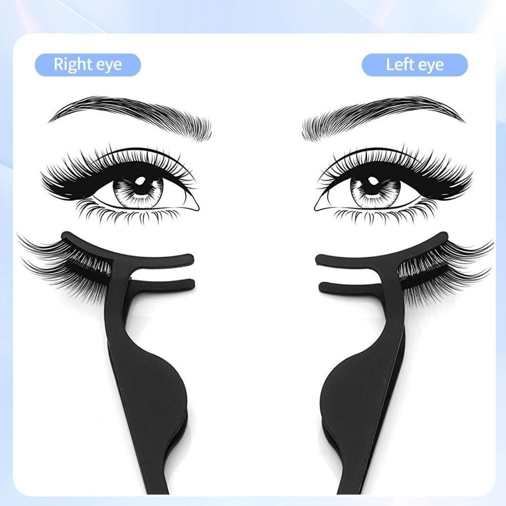 Magnetic Eyelashes No Glue Half Eye 2 Magnets Reusable Eyelashes with Tweezers