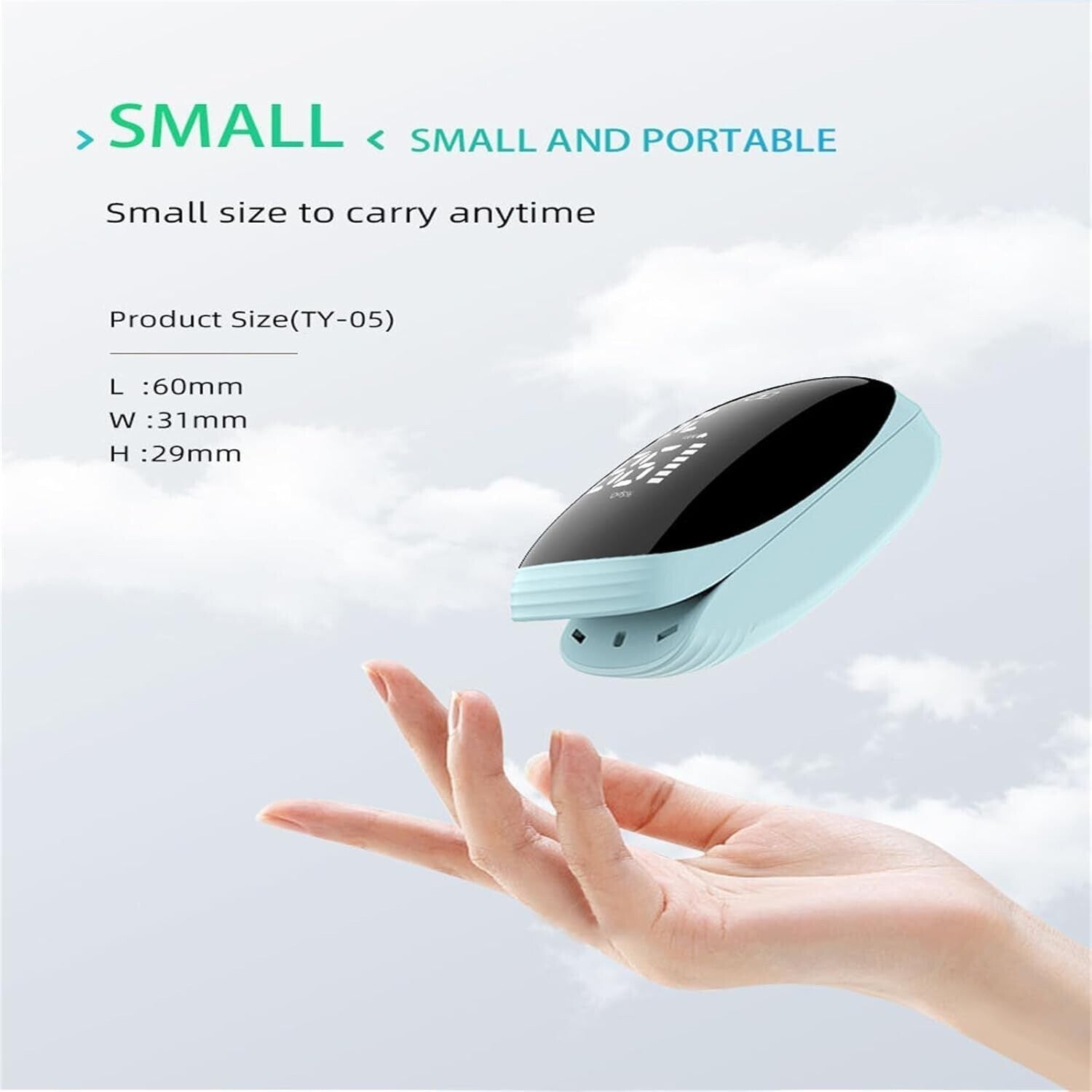 Digital Rechargeable Fingertip Pulse Oximeter SpO2 Blood Oxygen Monitor