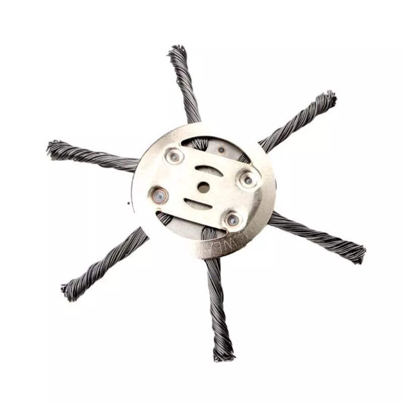 6" Grass Strimmer Head Trimmer Brush Steel Wire Wheel Garden Weed trimmer Tools