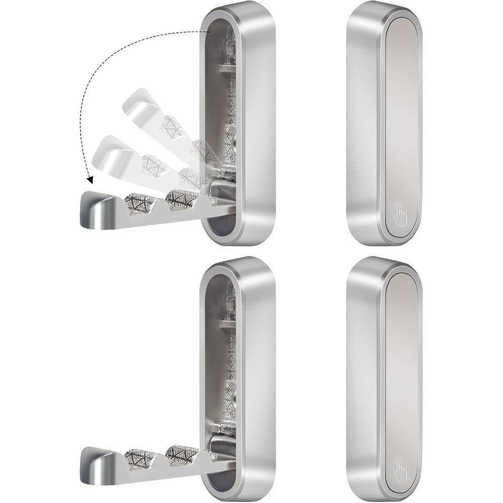 2X Folding Wall Hooks Wall Mount Clothes Hanger Hooks Coat Hooks Bathroom Towel
