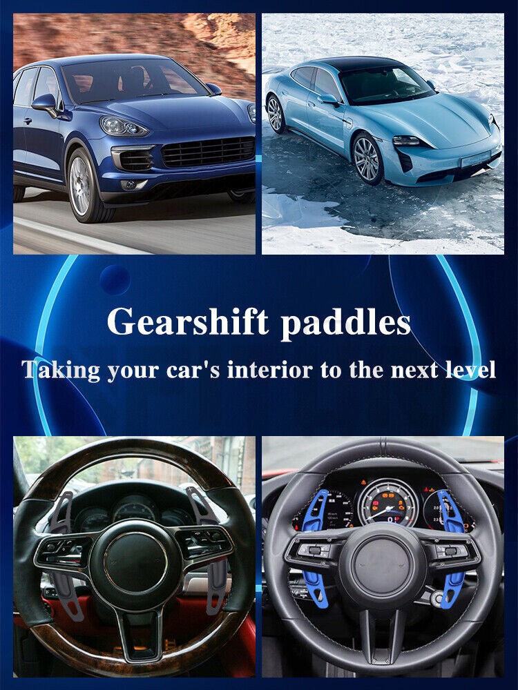 Steering Wheel Paddle Shifter Extend For Porsche Panamera Macan 911 Cayenne 718