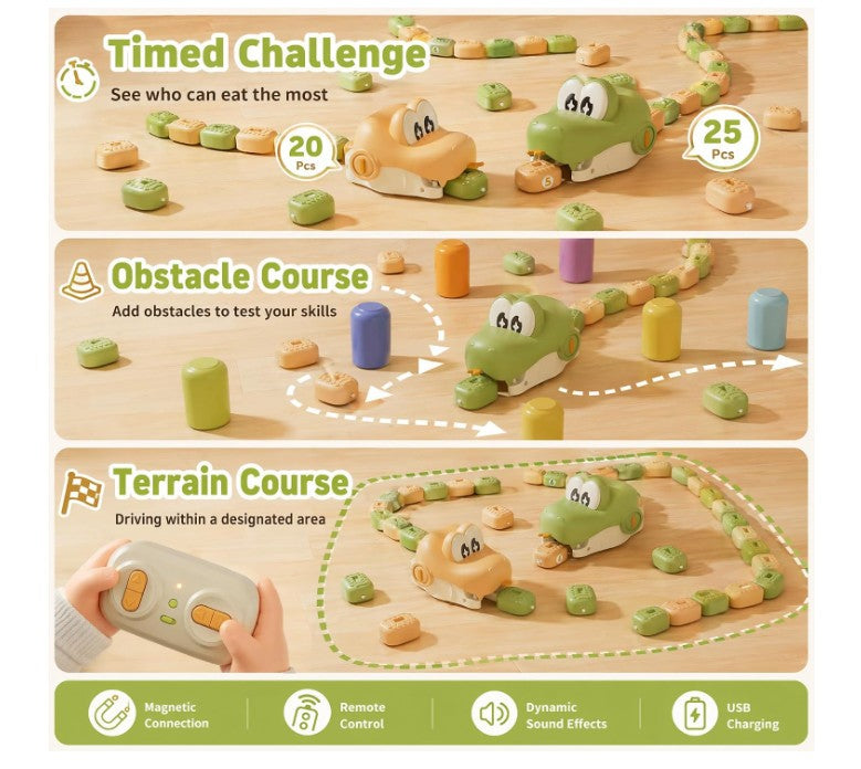 Magnetic Snake Game Toy Eating Itself, Remote Control Eating Snake Toys