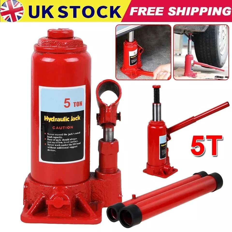 5 Ton Heavy Duty Professional Bottle Jack CAR VAN TRUCK Hydraulic Jack
