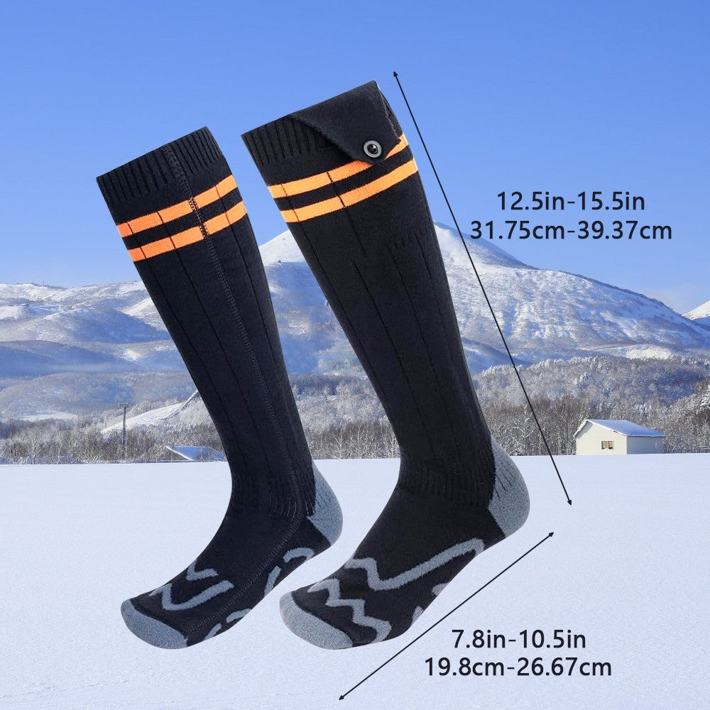 Electric Heated Socks Rechargeable W/ 10000mAh Battery Unisex Winter Foot Warmer