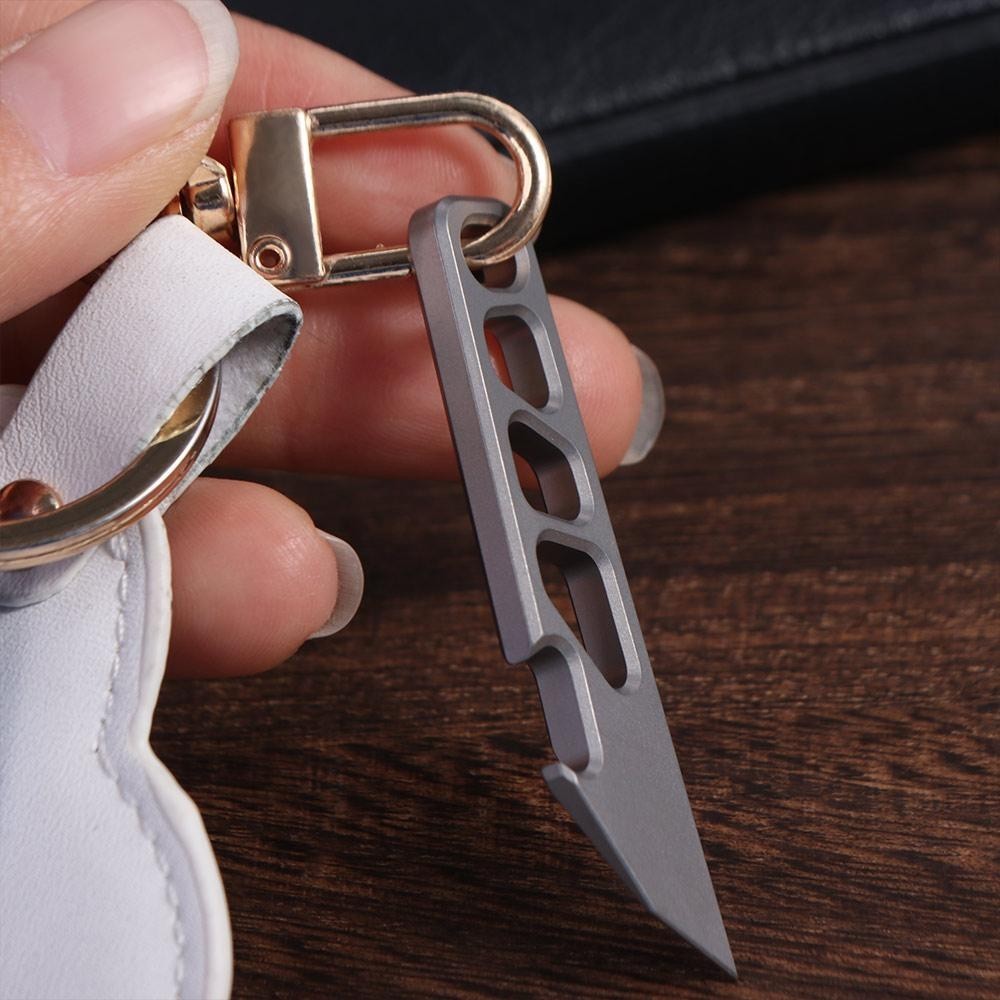 Mini Pry Bar 55mm Edc Crow Bar Bottle Opener Multipurpose Pocket Tool Keychain
