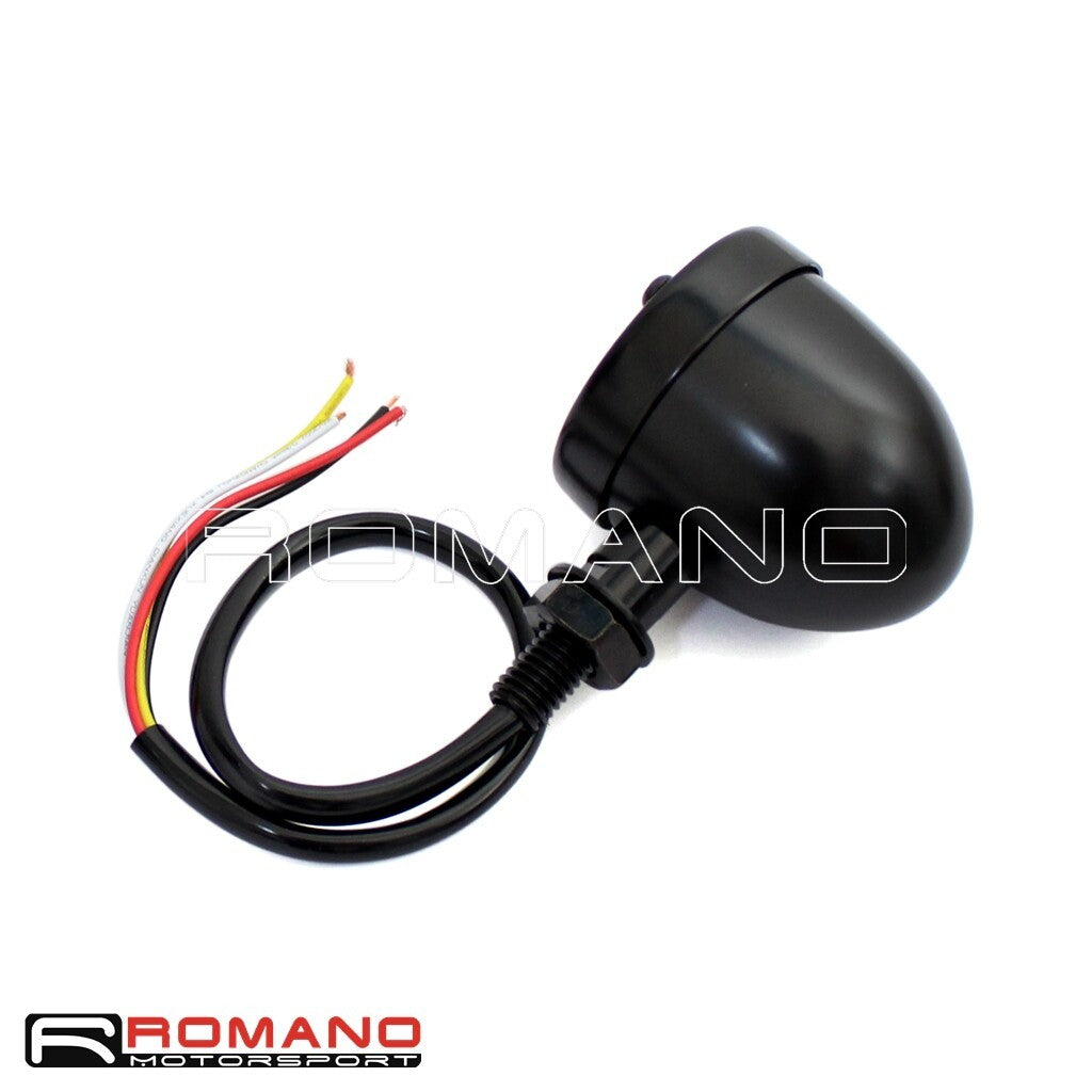 Motorcycle 3 In 1 LED Turn Signals w/ Brake Light Blinkers For Harley Cafe Racer