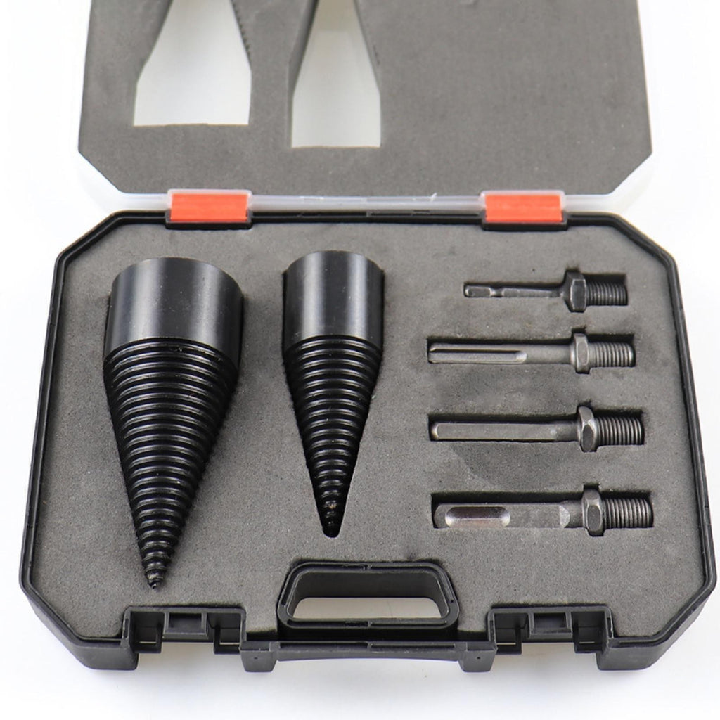 42mm Firewood Drill Bit Hex Shank Wood Cone Log Splitter Screw Splitting Driver