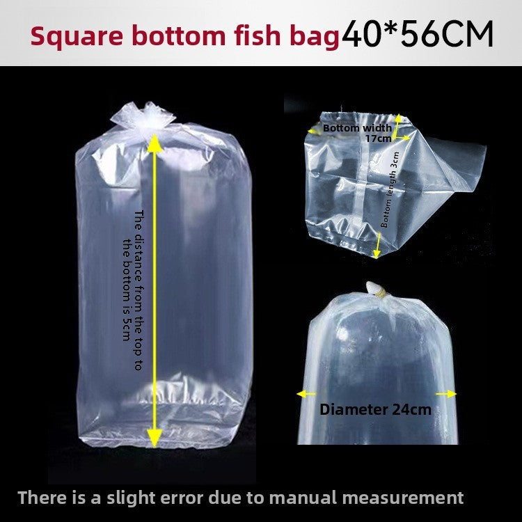 50XFish Transport Bags Aquarium Breathing Bags Flat bottom Bags Polythene Corals