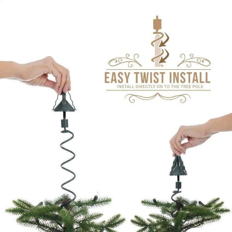 Christmas Tree Topper Holder, Twist on Tree Topper Stabilizer, Stable Support