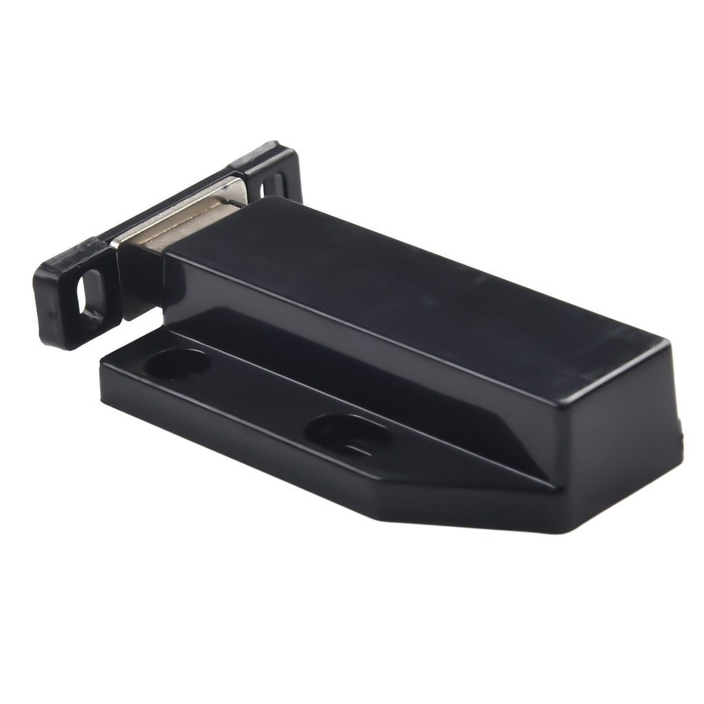 4x Door Push To Open Magnetic Cabinet Catch Heavy Duty Latch ABS Black