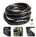 Heavy Duty Strong Motorbike Mountain Bike Cycle Security Chain Padlock Code Lock