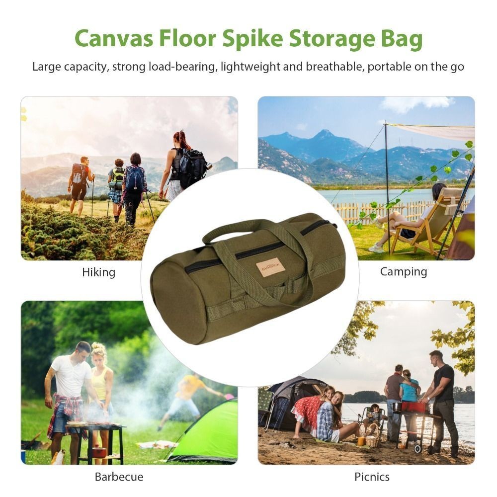 Large Capacity Tent Stake Tool Bag Waterproof Tent Peg Bag  Outdoor Camping